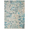 Nourison Tranquil(Traql) - Tra03 Ivory Turquoise Area Rug 6 ft. X 9 ft. Rectangle