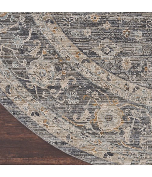 Nourison Lynx Slate Multicolor LNX03 8 ft. X Round Rug