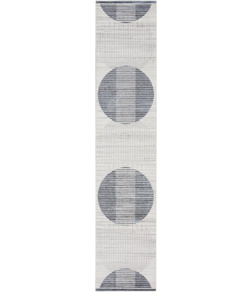 Nourison Astra Machine Washable Area Rug Nourison Astra Machine Washable Area Rug ASW03 Ivory Blue