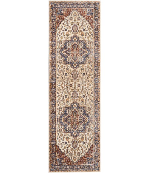 Nourison RESEDA Area Rug Nourison Reseda Runner Area Rug RES01-Cream