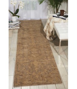 Nourison Silken Allure - Slk15 Taupe Area Rug 2 ft. 5 X 10 ft. Rectangle
