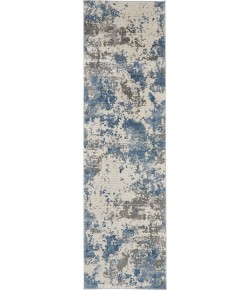 Nourison Rustic Textures - Rus08 Grey Blue Area Rug 2 ft. 2 X 7 ft. 6 Rectangle
