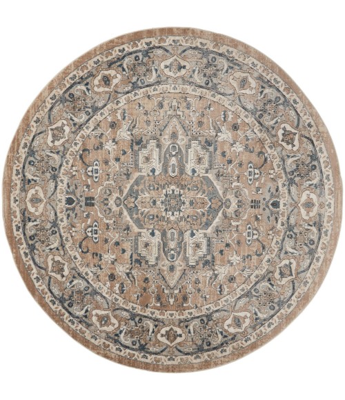 Nourison Quarry Beige Grey QUA05 10 ft. X Round Rug