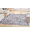 Nicole Curtis Machine Washable Series 1 Ivory Beige SR101 4 ft. X 6 ft. Rectangle Rug