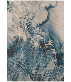 Nourison Maxell - Mae08 Ivory Teal Area Rug 6 ft. X 9 ft. Rectangle