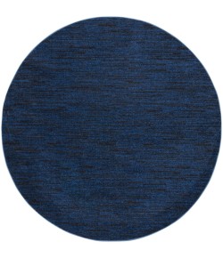 Nourison Essentials - Nre01 Midnight Blue Area Rug 8 ft. X Round