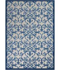 Nourison Aloha - Alh21 Grey Blue Area Rug 3 ft. 6 X 5 ft. 6 Rectangle
