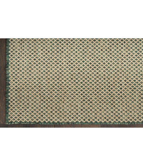 Nourison Courtyard Green COU01 5 ft. X 7 ft. Rectangle Rug