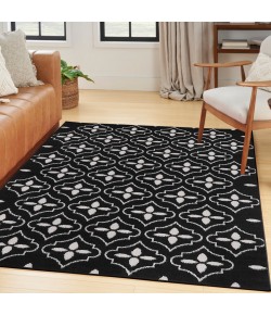 Nourison Home Nourison Essentials Black Ivory NRE04 4 ft. X 6 ft. Rectangle Rug