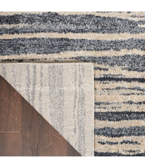 kathy ireland Home Moroccan Celebration Area Rug KI387-Blue/Beige