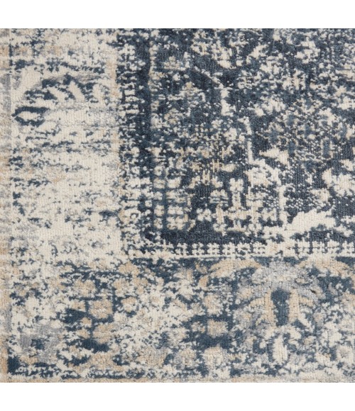 kathy ireland Home Malta Area Rug MAI12-Navy/Ivory