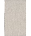 Nourison Courtyard Ivory/Silver COU01 2 ft. 2 in. X 10 ft. Rectangle Rug