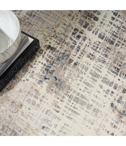 Calvin Klein Infinity Area Rug IFN01 Blue Multicolor