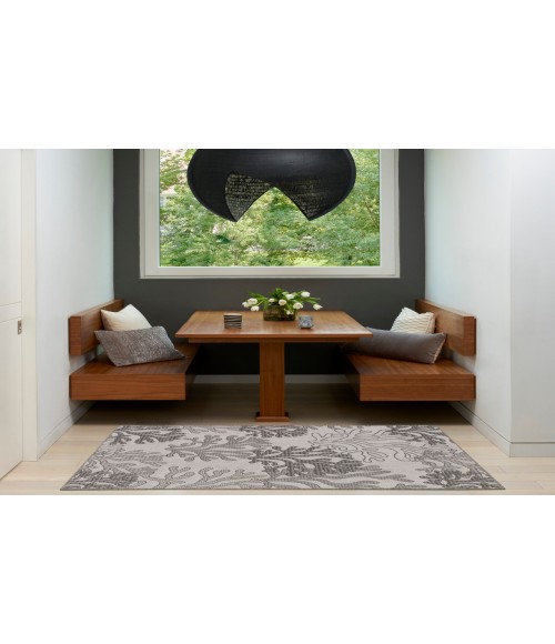 Nourison Garden Oasis Grey GOA05 3 ft. X 5 ft. Rectangle Rug
