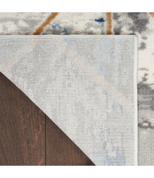 Nourison Elation Area Rug ETN12 Grey/Multi 5'3" x 7'3"