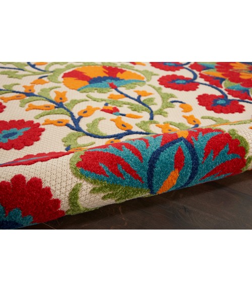Nourison Aloha Area Rug ALH20-Red/Multicolor