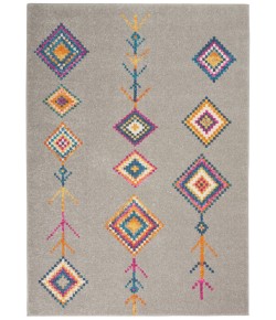 Nourison Passion - Psn46 Grey Multicolor Area Rug 5 ft. 3 X 7 ft. 3 Rectangle