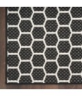 Nourison Reversible Indoor Outdoor Black RVB01 5 ft. X 7 ft. Rect. Rug