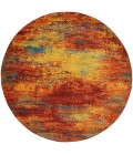 Nourison Home Nourison Essentials Flame Rug NRE06 8 ft. Round - Rugs Town Nourison Home Nourison Essentials Flame NRE06 8 ft. Round Rug