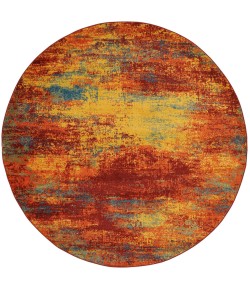 Nourison Home Nourison Essentials Flame NRE06 8 ft. Round Rug