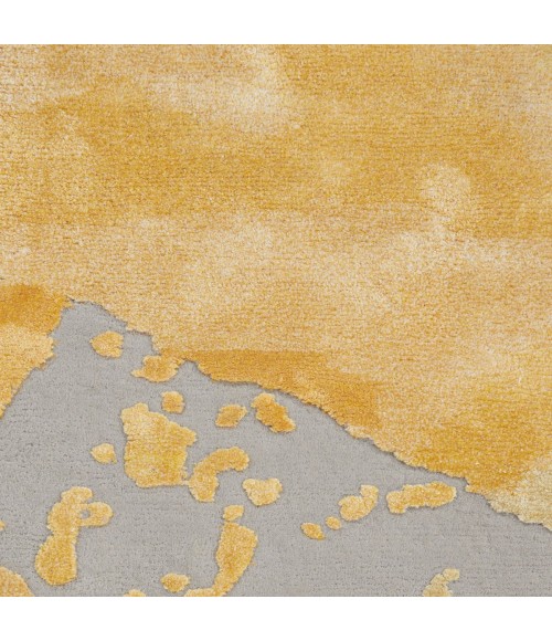 Nourison Prismatic Area Rug PRS19 Grey/Gold 8'6" x 11'6"