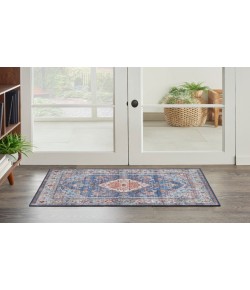 Nourison Fulton Blue FUL11 2 ft. X 3 ft. Rectangle Rug