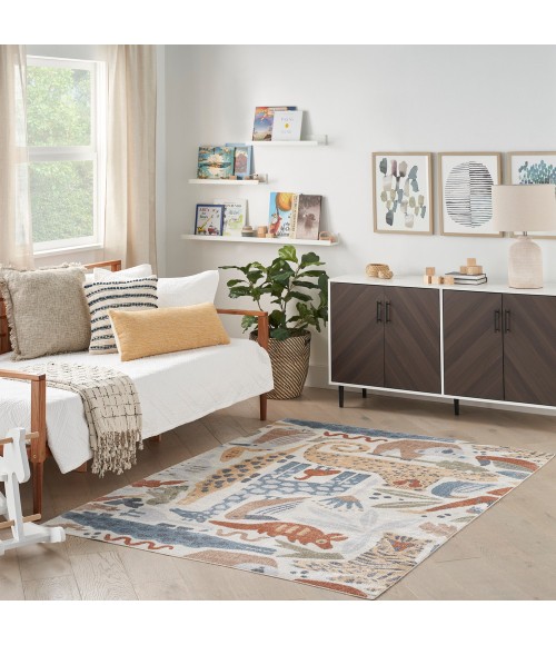 Nourison Astra Machine Washable Area Rug ASW01 Ivory