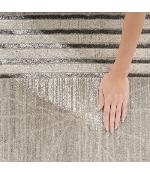 Nourison Desire Area Rug DSR01 Grey Silver