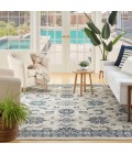 Nourison Home Nourison Essentials Ivory Blue Rug NRE05 10 ft. X 14 ft. Rectangle - Rugs Town Nourison Home Nourison Essentials Ivory Blue NRE05 10 ft. X 14 ft. Rectangle Rug