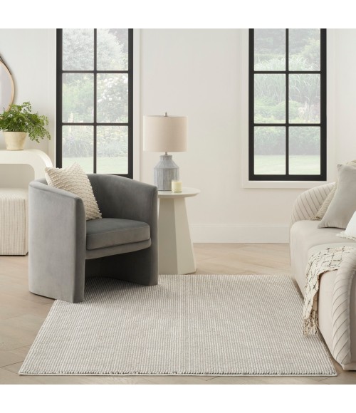 Nourison Textured Home Ivory Mocha TXH01 6 ft. X 9 ft. Rect. Rug