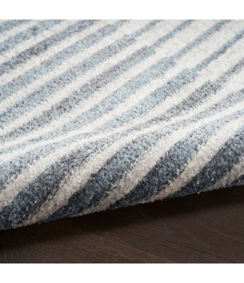 Nourison Astra Machine Washable Area Rug ASW03 Ivory Blue