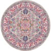 Nourison Home Passion PSN20 Light Grey Pink 4 ft. Round Area Rug