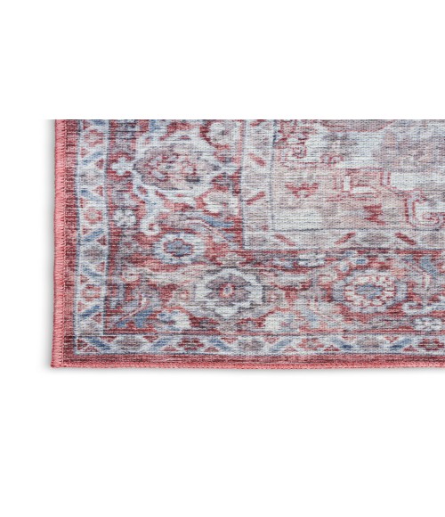 Nicole Curtis Machine Washable Series 1 Ivory Brick SR101 4 ft. X 6 ft. Rectangle Rug