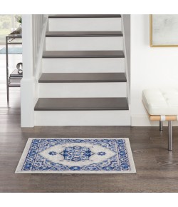 Nourison Whimsicle - Whs03 Ivory Blue Area Rug 2 ft. X 3 ft. Rectangle