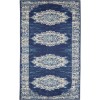Nourison Grafix Navy Blue GRF14 2 ft. X 6 ft. Rectangle Rug