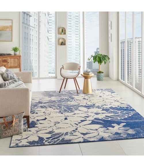 Nourison TRANQUIL Area Rug Nourison Tranquil Area Rug TRA08-Beige/Navy