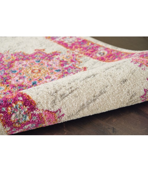 Nourison Passion Area Rug PSN03-Ivory/Fuchsia