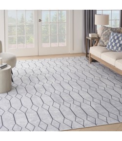 Nourison Home New Concept Washable - Sr107 Ivory Grey Area Rug 7 ft. 10 in. X 9 ft. 10 in. Rectangle