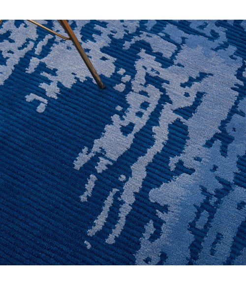 Nourison Symmetry Area Rug SMM02-Navy Blue