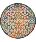 Nourison Aloha Round Area Rug ALH21-Multicolor