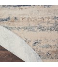 Rustic Textures Area Rug Nourison Rustic Textures Area Rug RUS04 Beige/Grey 5'3" Round