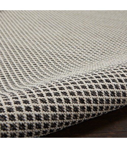 Nourison Courtyard Area Rug Nourison Courtyard Area Rug COU01 Ivory/Charcoal