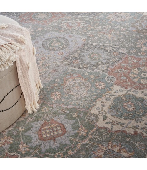Nourison Parisa Area Rug PSA05 Grey/Multi 8'6" x 11'6"