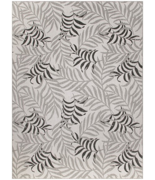 Nourison Garden Oasis Grey GOA01 10 ft. X 14 ft. Rect. Rug