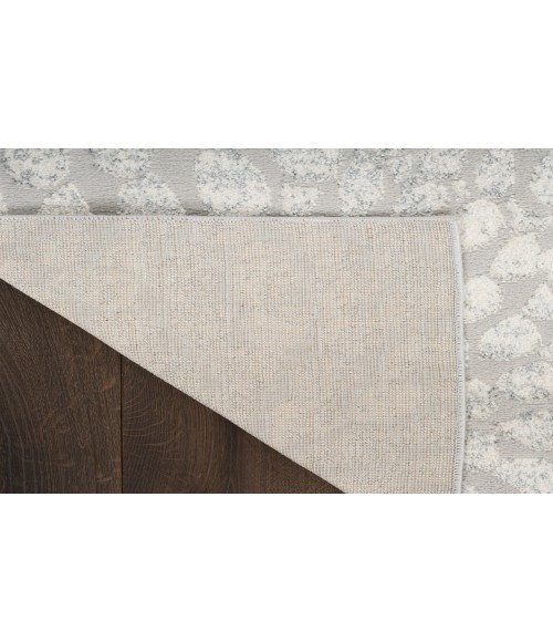 Nourison Ambiance Grey Silver AMI02 7 ft. 10 in. X 9 ft. 10 in. Rectangle Rug