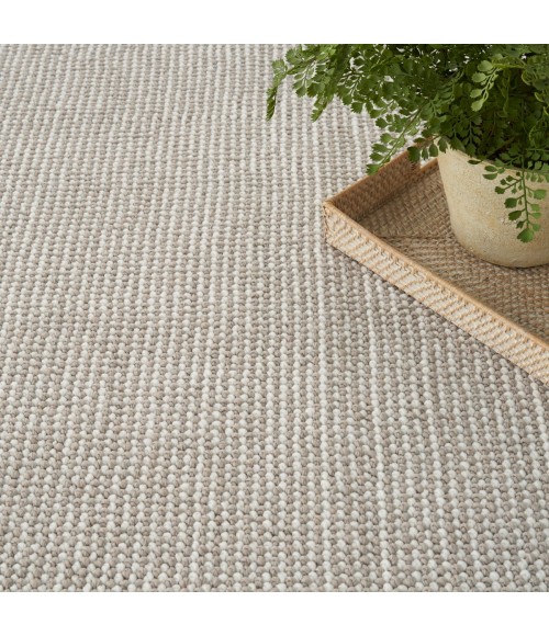 Nourison Textured Home Ivory Mocha TXH01 5 ft. 3 in. X 7 ft. Rect. Rug