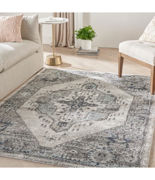 Kathy Ireland American Manor Area Rug AMR02 Grey 5'3" x 7'3"