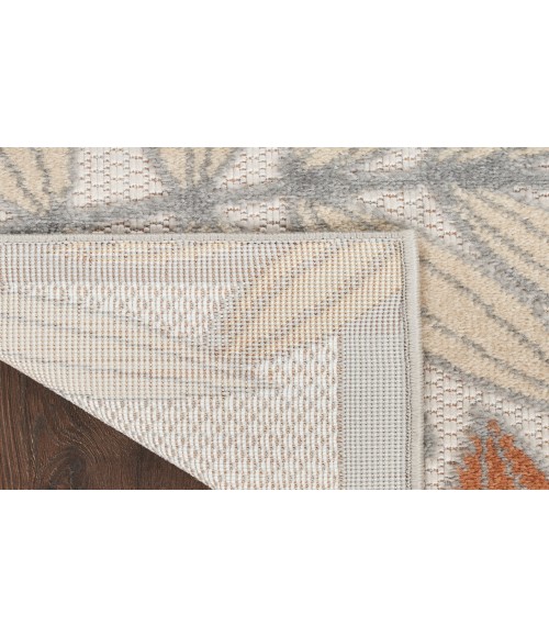 Nourison Aloha Blue Mocha ALH18 2 ft. X 6 ft. Rectangle Rug
