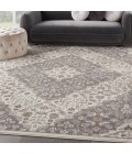 Elation Area Rug Nourison Elation Area Rug ETN08 Ivory Grey 9' x 12'