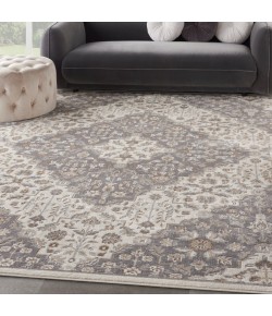 Nourison Elation - Etn08 Ivory Grey Area Rug 9 ft. X 12 ft. Rectangle
